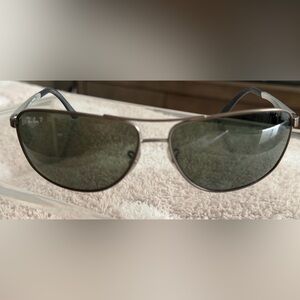 Ray-Ban Silver Polarized Sunglasses Style RB 3506